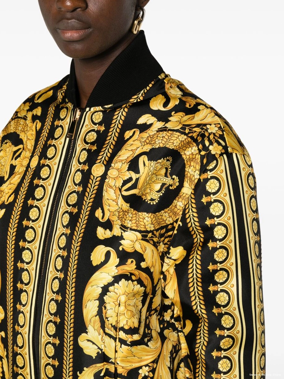 Cheap jacket bomber reversible Versace Barocco Women silk 0707